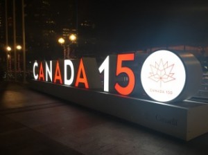 カナダ150周年のオブジェ